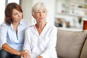 A woman comforting their older mother; Elder Law in Bluffton & Medicaid Services