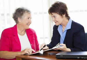 Two women talking and smiling;
Hilton Head Island Incapacity Planning